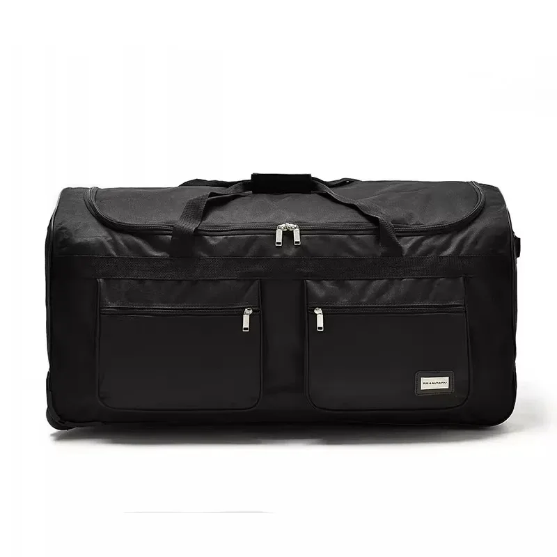 valise à roulettes grande capacité 32-40 pouces, sac de voyage imperméable en tissu oxford avec roulettes, sac de voyage à roulettes