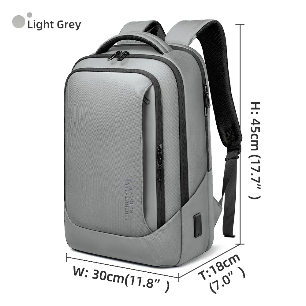 heroic knight – sac à dos multifonctionnel pour hommes, sac à dos pour ordinateur portable 15.6 pouces, étanche, grande capacité, pour le travail et les voyages, avec port usb