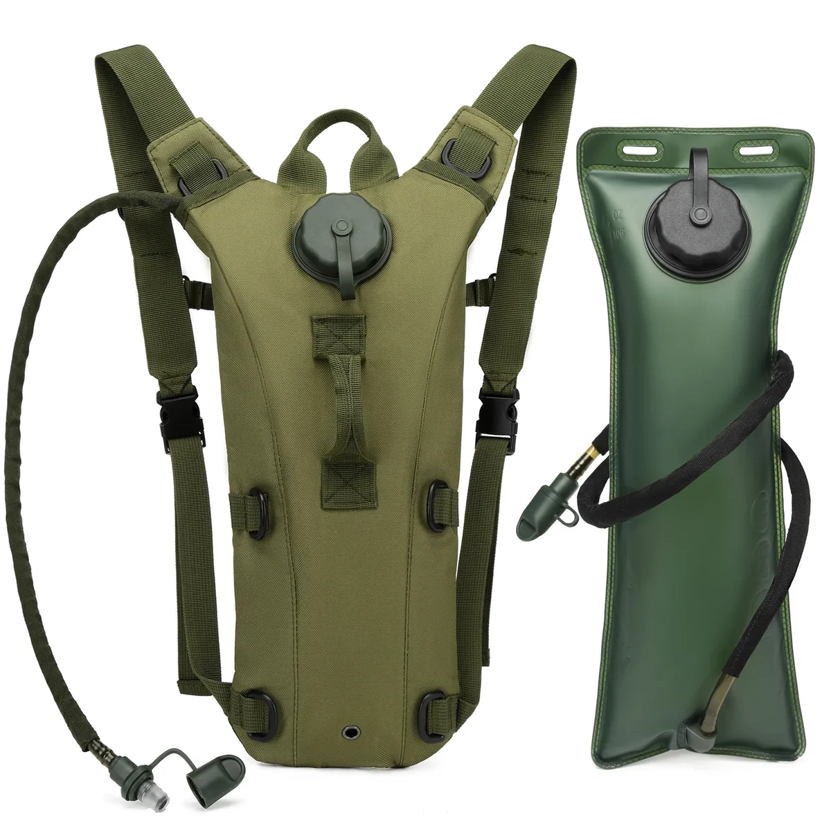 dulwater-sac à dos d'hydratation camel de classe militaire, avec vessie étanche de 3l, pour la course, le jogging et le cyclisme