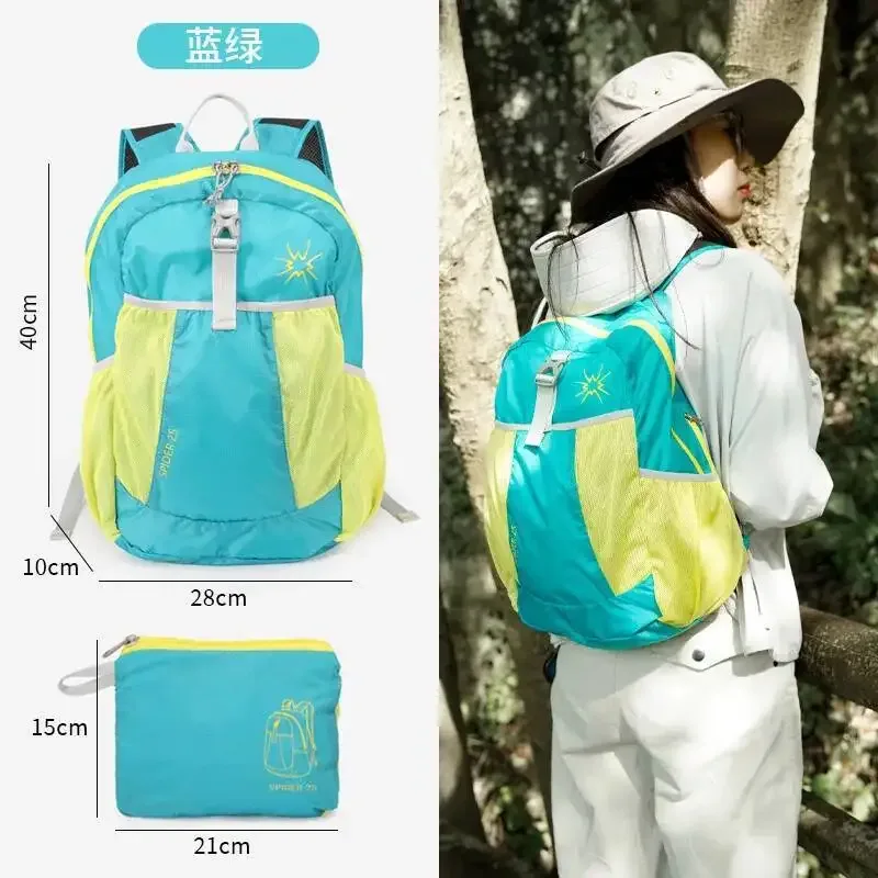 sac dos polyester gris clair rouge vif étoile stylisée pliable compact normcore minimaliste voyage loisir