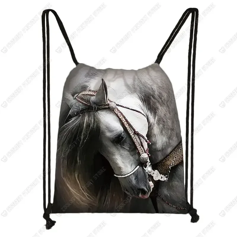 sac à dos cool horse colt meadow painting pour hommes et femmes, sac à bandoulière de proximité, sac de voyage à la mode, sacs de plage décontractés, porte-chaussures souple