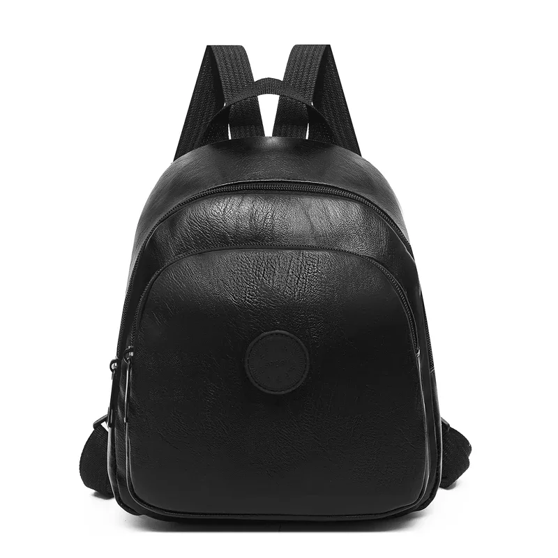 mini sac à dos élégant en simili cuir multicolore, sangle réglable, léger pour les sorties quotidiennes, sac fonctionnel décontracté et élégant