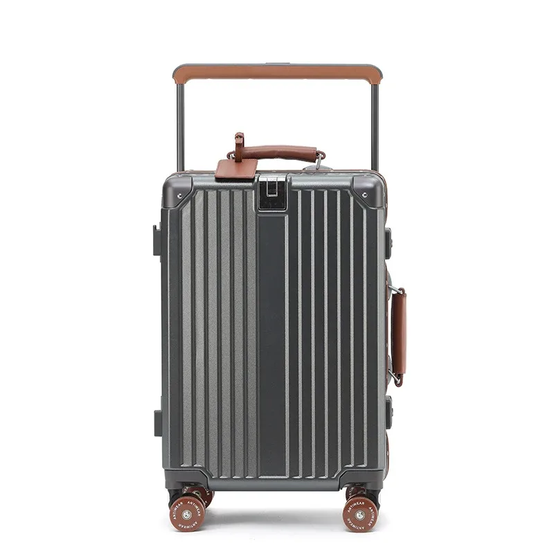 sushimu valise large poignée valise de voyage hommes 20 24 bagage à main femmes pc cadre en aluminium boîtier de chariot