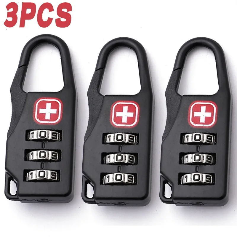 cadenas combiné serrure tsa alliage zinc sécurité douane chiffres rotatifs poignée crochette logo croix usage voyage