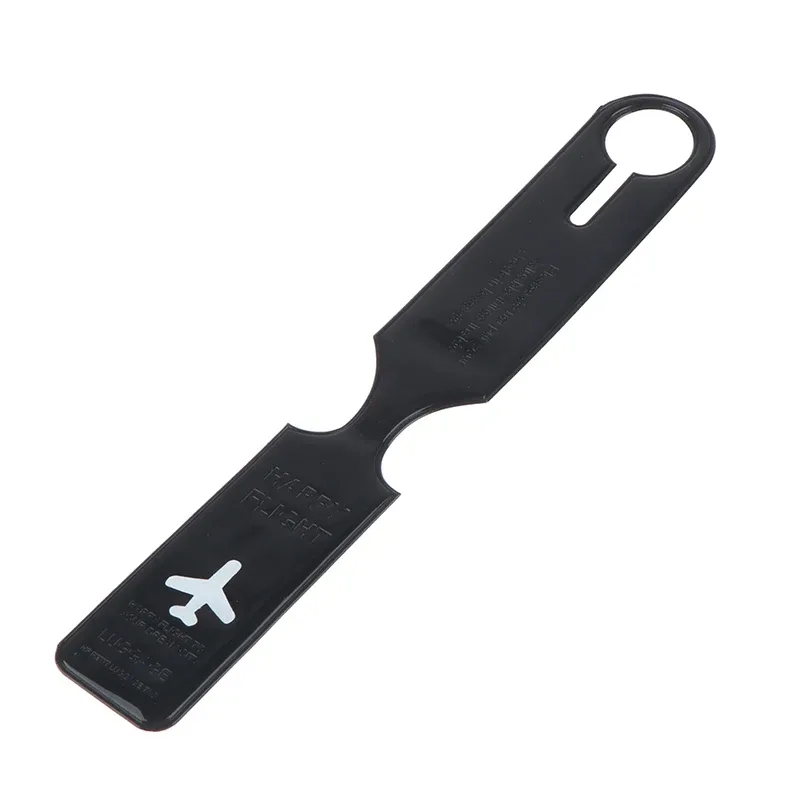 étiquettes de bagage mignonnes en pvc pour valise, avec identification de nom et adresse, accessoires pour avion