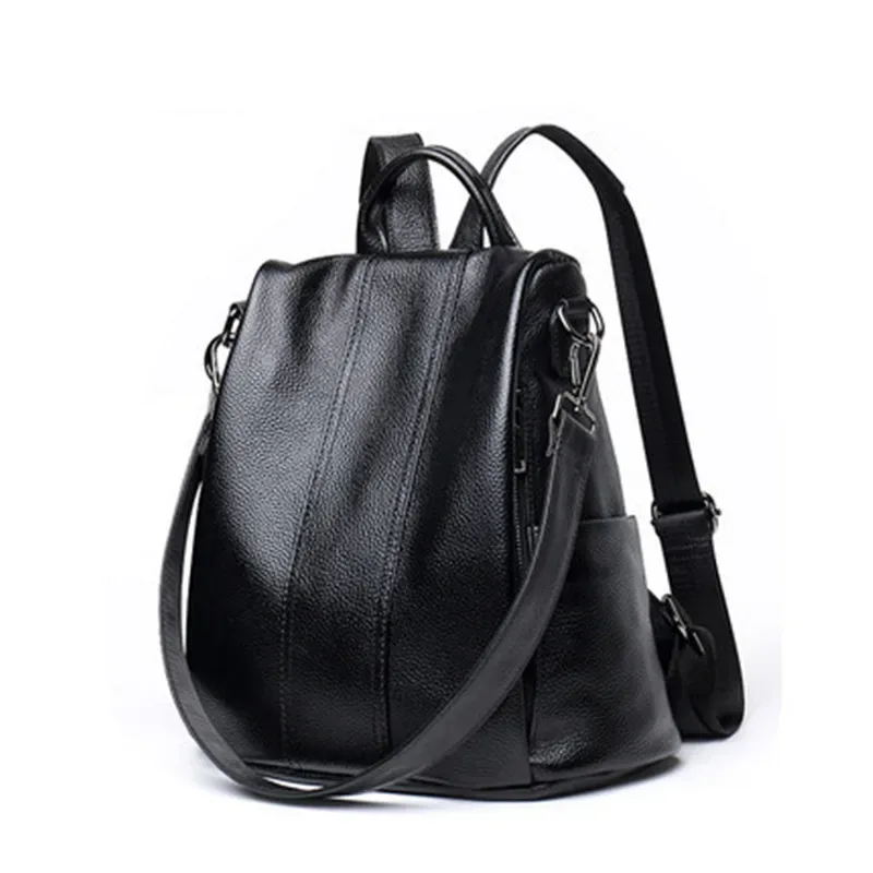 xmessun nouveau sac à dos en cuir souple pour femmes, sac de voyage de grande capacité à double épaule de haute qualité pour femmes