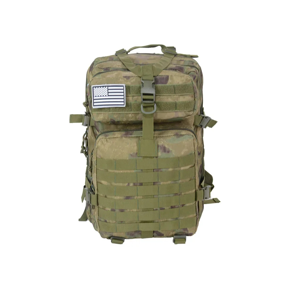 sac dos oxford université camouflage multicolore bandes marron vert taille grande capacité voyage sport