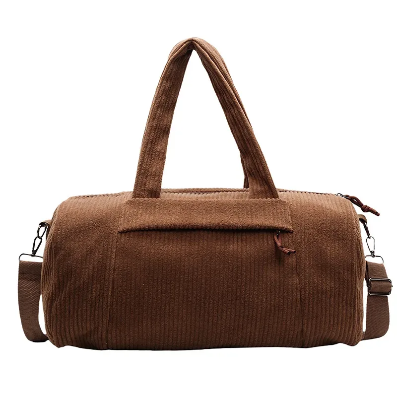 sac de voyage de haute qualité en velours côtelé pour femmes, sac à bandoulière, fourre-tout pour dames, grand sac à main de styliste, 2026