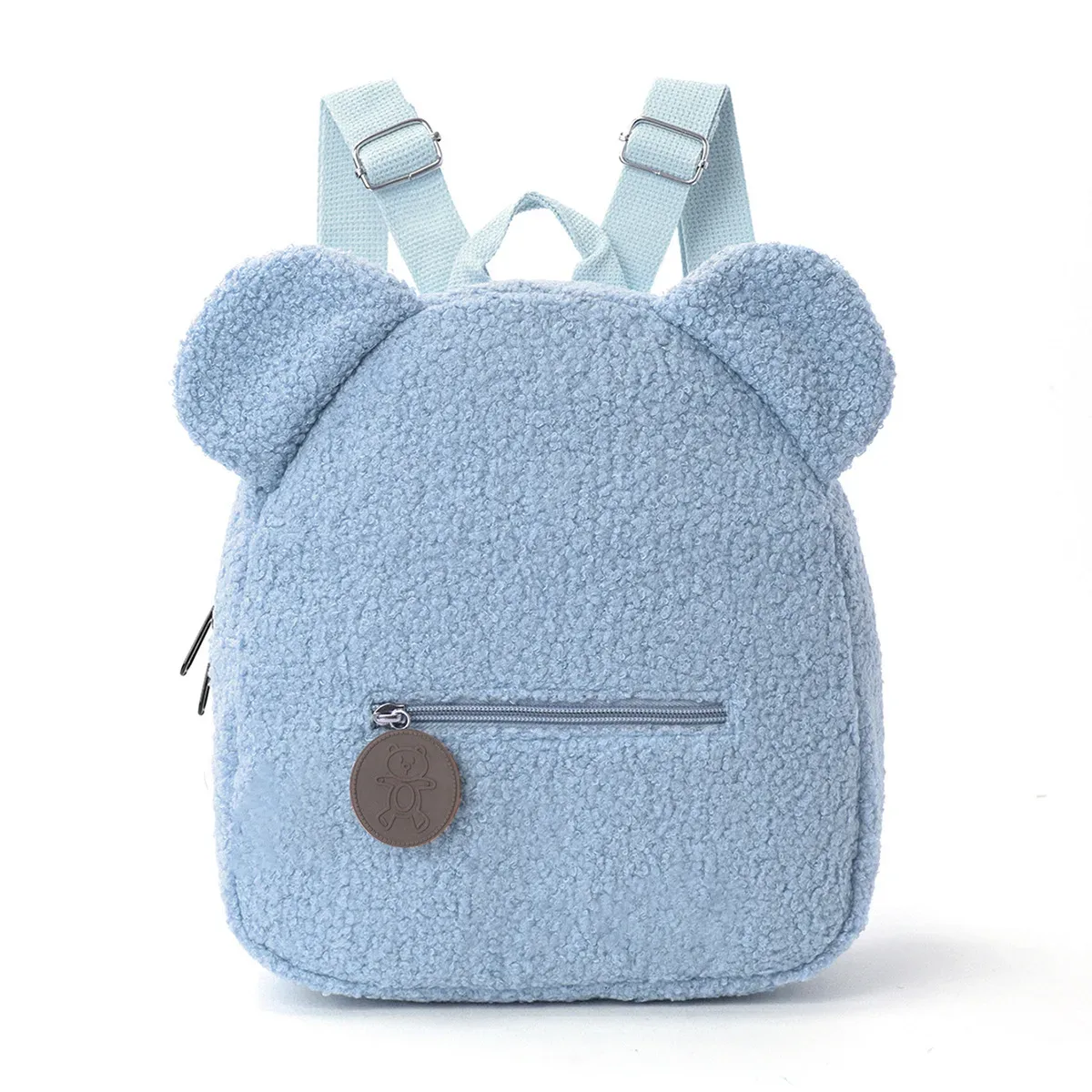 sac à dos en peluche ours mignon pour enfants-nom brodé personnalisé, sac à bandoulière extérieur automne hiver, cadeau pour enfants, s