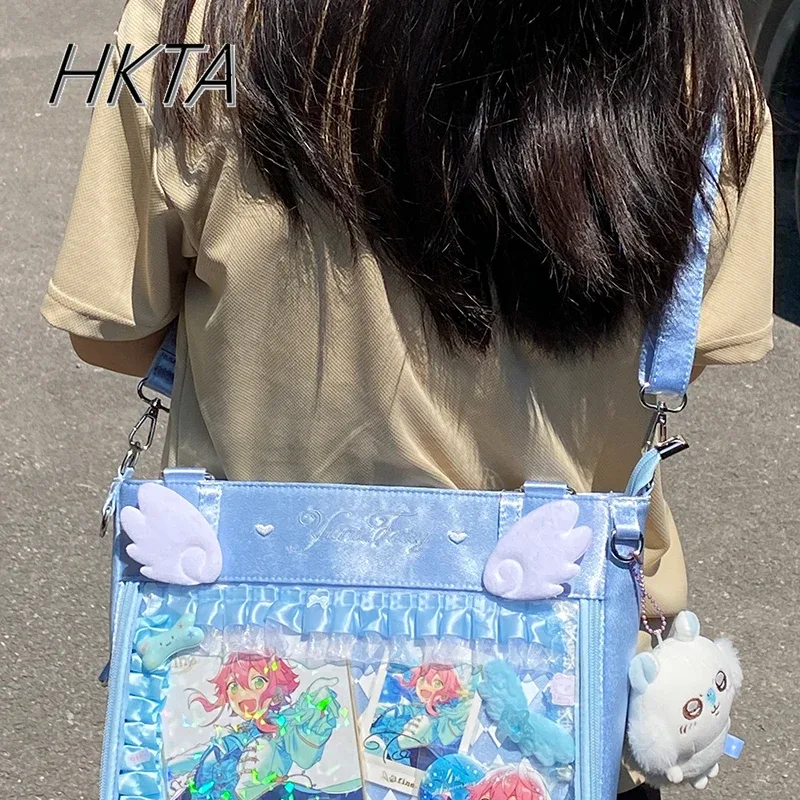 lolita – sac à main en relief pour femmes, doux et mignon, lettres d'été, grande capacité, sac anti-douleur pour filles, sacs à dos décontractés en satin violet clair