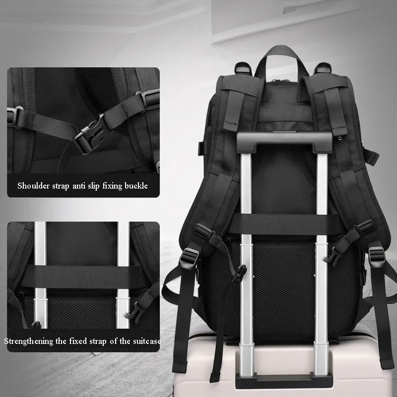 ozuko – sac à dos pour hommes, grande capacité, pour ordinateur portable de 16 pouces, chargeur usb, cartable pour adolescents, sac de voyage étanche pour hommes, mochilas