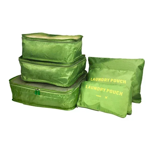 sac de rangement de voyage, ensemble de six pièces de bagages, sac de tri de vêtements, vêtements de voyage d'affaires, chaussures, sac de rangement d'emballage de sous-vêtements