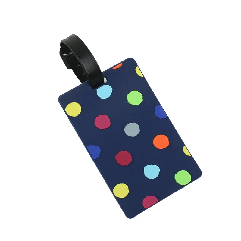 étiquette de bagage en pvc avec animaux de dessin animé, 1 pièce, pour femmes et hommes, accessoires de voyage de vacances, étiquettes de valise, nom, identification, adresse, étiquettes de bagage de voyage