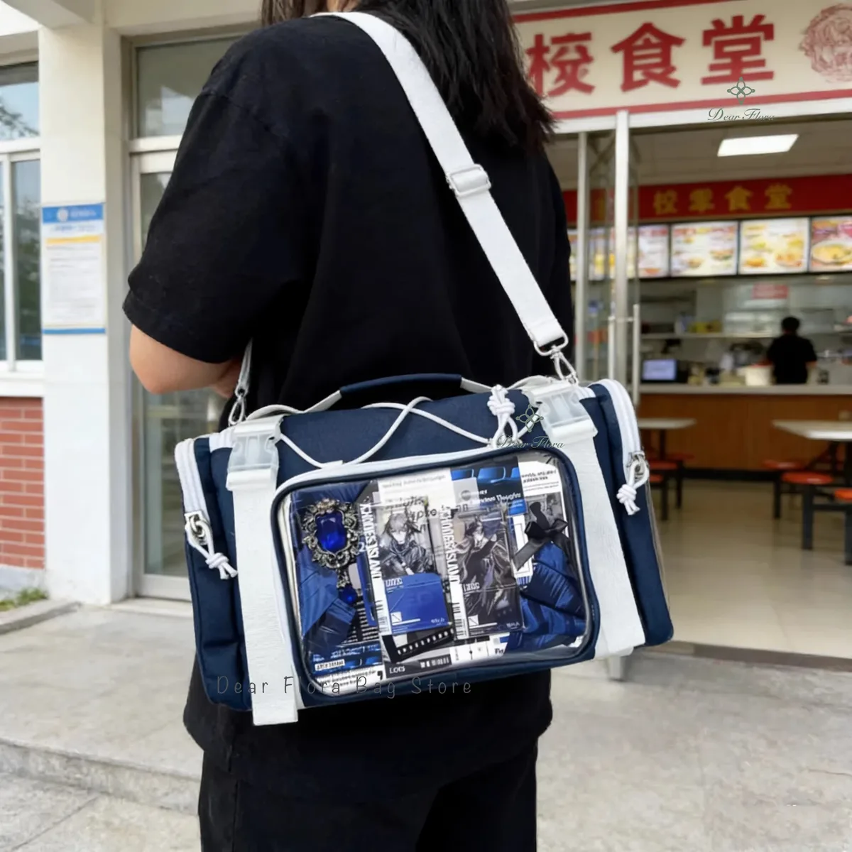 nouveau sac à bandoulière y2k ita grande capacité, sac de sport transparent pour filles, sac messager mignon, sacs à main de banlieue diy