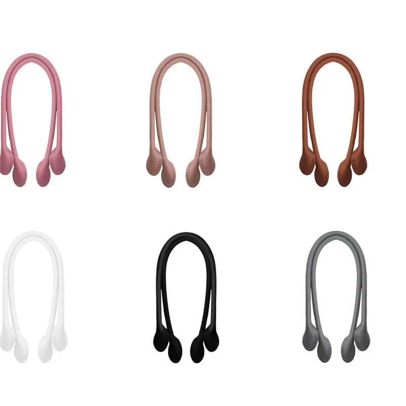 2 poignées en cuir de vachette durables de 40, 50, 60 cm, sangle détachable pour sacs à bandoulière, poignée en forme de feuille, sangle de remplacement diy faite à la main pour sac à main