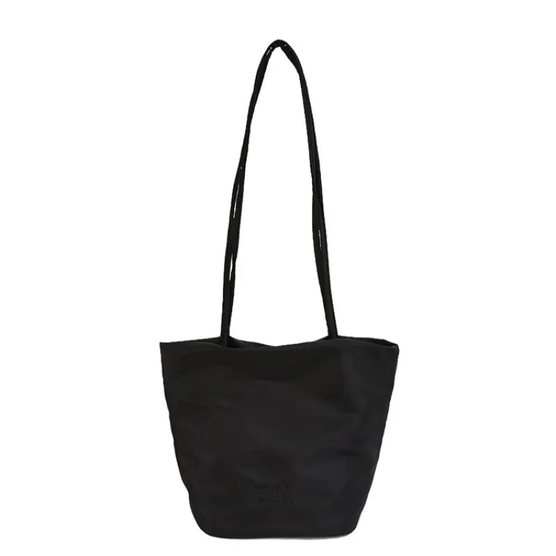 sac fourre-tout mini en nylon uni décontracté pour femme, sac à bandoulière léger pour usage quotidien, travail, voyage et sorties décontractées