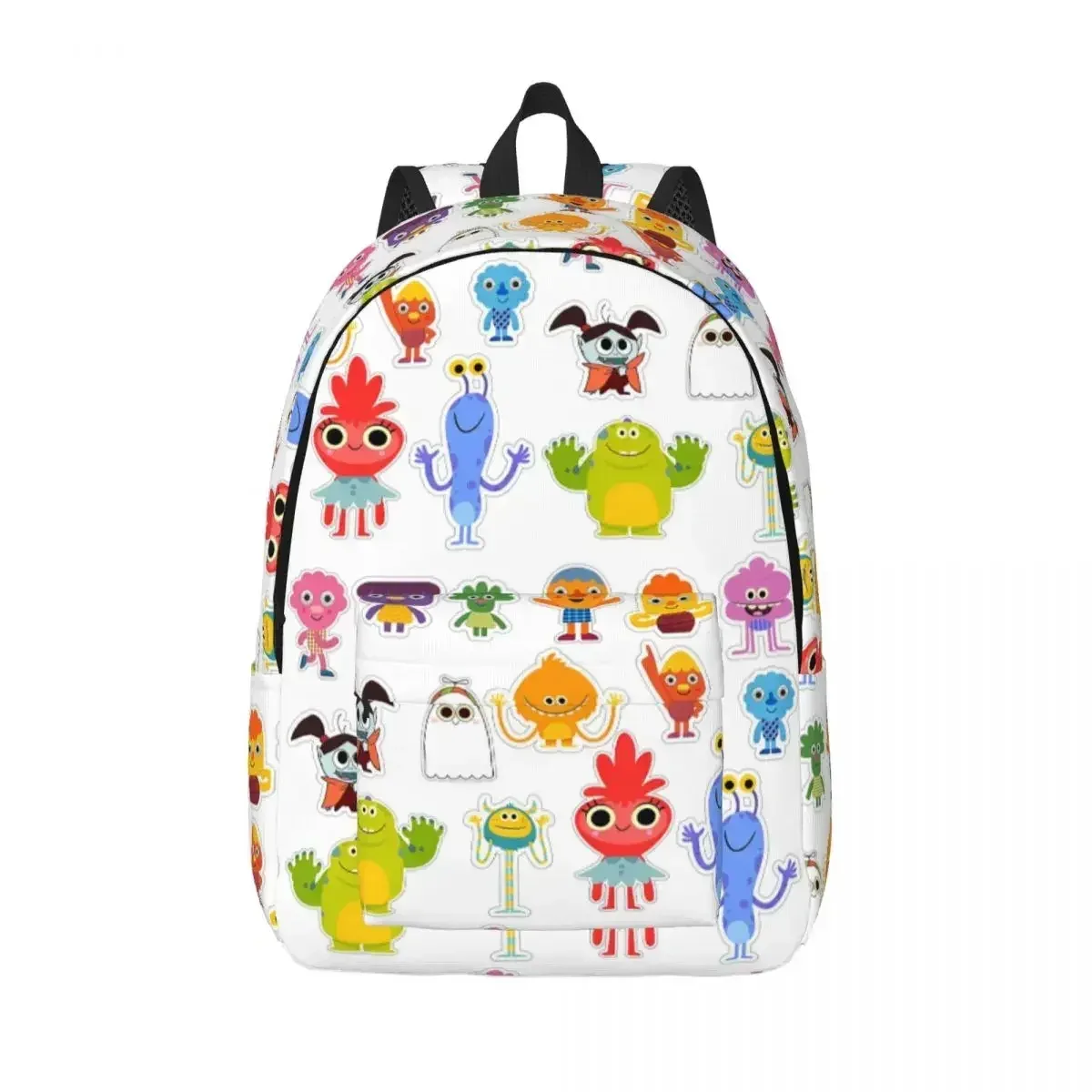 sac à dos micro super simple noodle & pals, idéal pour l'école, la randonnée, les voyages, avec motifs de comptes-rendus et de plantes, sac à dos de jour pour hommes, femmes et étudiants, sac à bandoulière