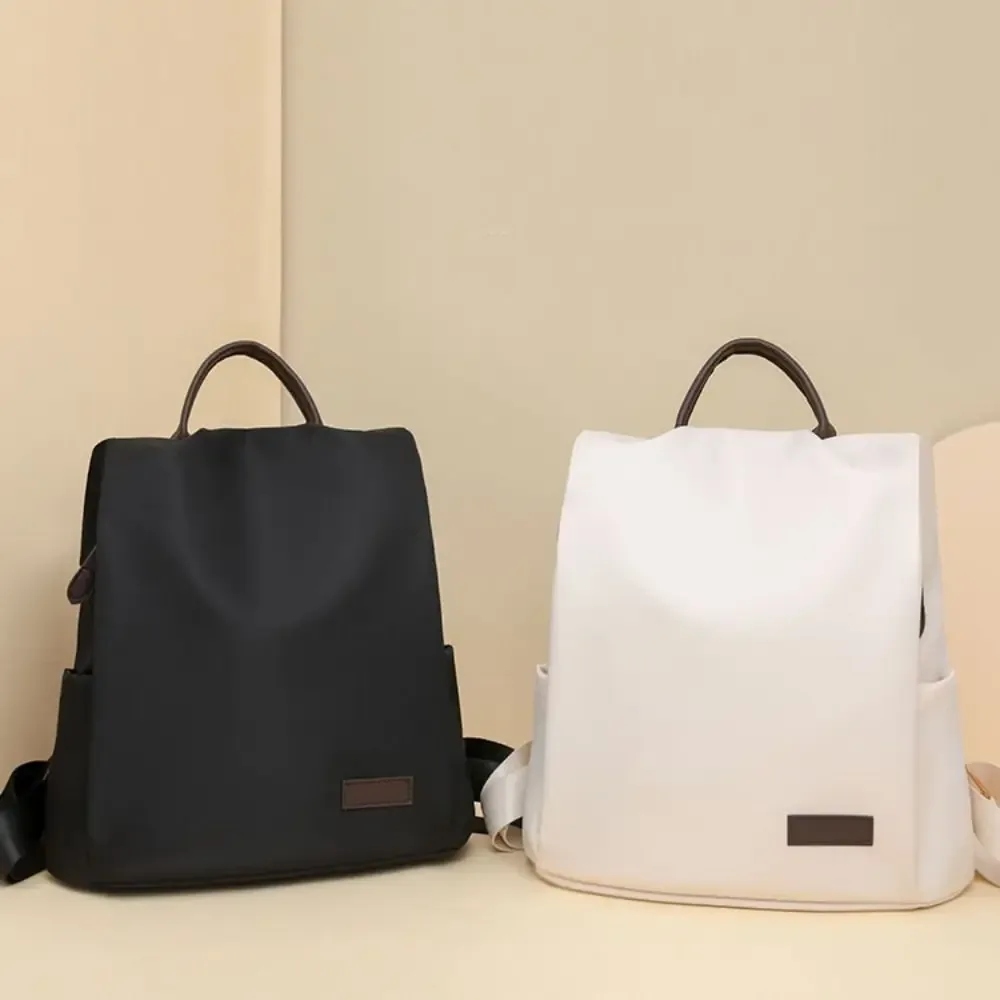 sac à dos classique en nylon de grande capacité pour hommes, sac d'école oxford de 15.6 pouces, étanche, plusieurs poches, sac à bandoulière de voyage