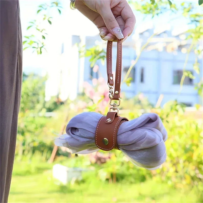 clip accessoire cuir multifonction voyage serviette porte-echarpe chapeau pendentif sangle sac travail sport exercice
