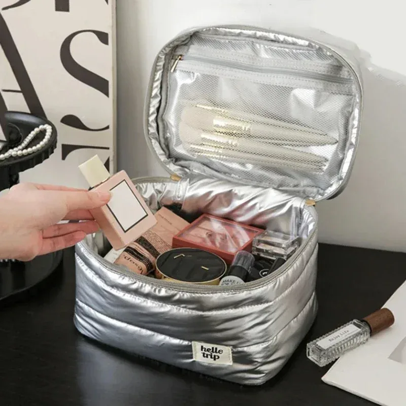 trousse de maquillage de grande capacité, trousse de toilette, sacs de rangement portables, organisateur de voyage, trousse de toilette multifonctionnelle