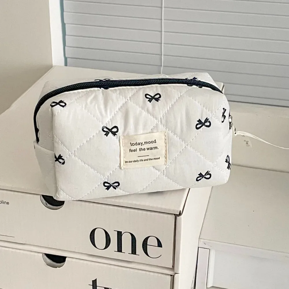 sac à cosmétiques portable bleu pour femme, pochette de voyage, trousse de maquillage grande capacité, trousse à crayons à fermeture éclair, sac de rangement, cadeaux