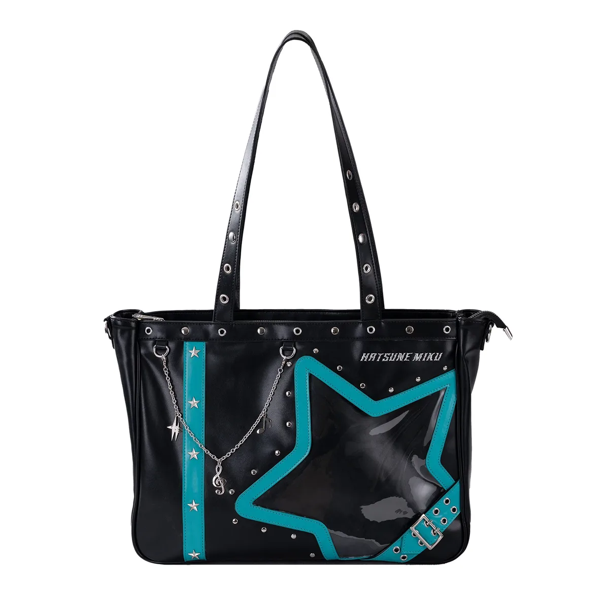 sac à bandoulière moeyu hatsune miku rock star ita bag pour femme, sac à main vocaloid cosplay, sac punk pour homme, sac à dos
