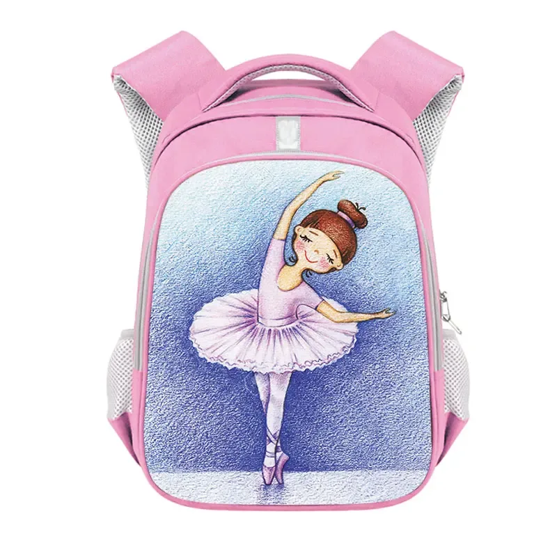 sac à dos imprimé de gymnastique rythmique pour filles, sac d'école de 13 à 16 pouces, sac de rangement de voyage de grande capacité, sac à dos d'athlète de danse