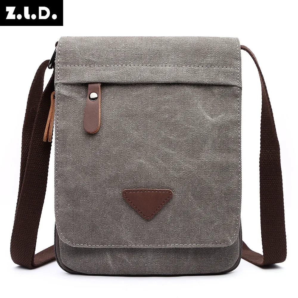 mini sacs à bandoulière en toile pour hommes, sacoches de couleurs unies, tissu solide, style vintage, nouveau design 2021
