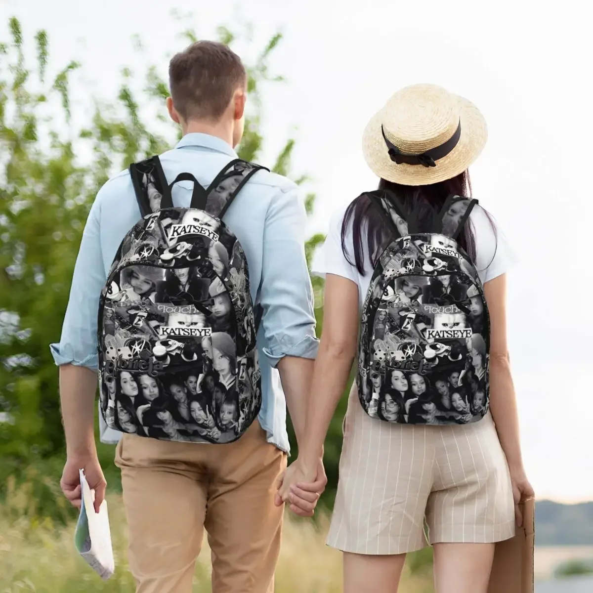 katseye sac à dos pour hommes femmes adolescent étudiant randonnée voyage sac à dos collège sacs en toile en plein air