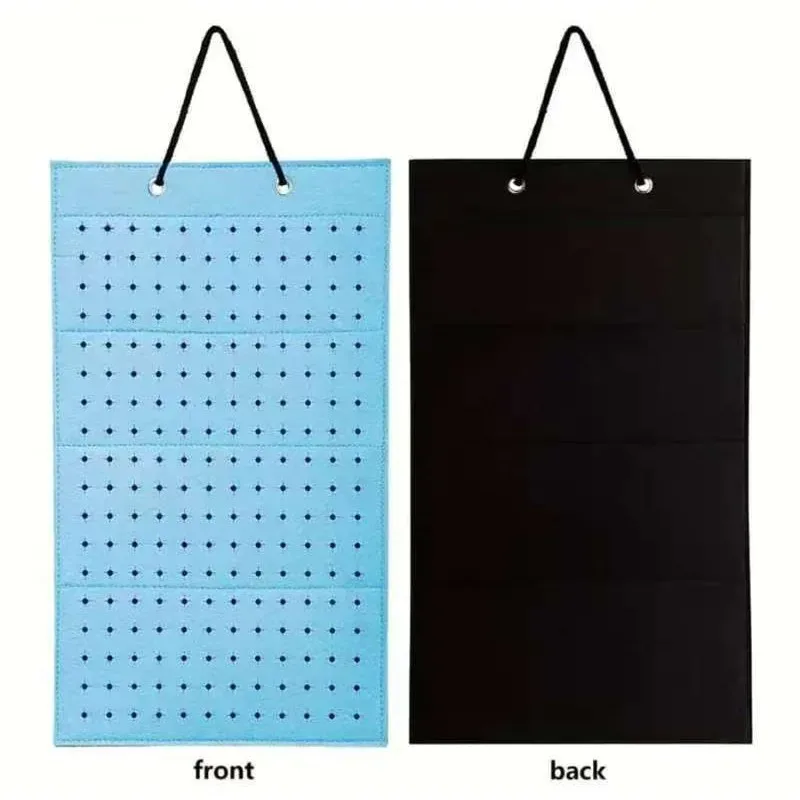 sac de rangement d'accessoires de chaussures en feutre, panneau d'affichage mural suspendu, organisateur polyvalent monté pour la maison, garde-robe et bureau