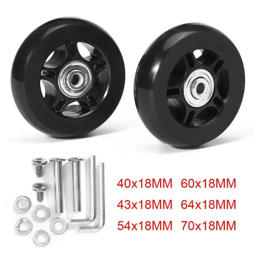 roues remplacement caoutchouc métal haute qualité facile glissade valises voyage usage usure charges rotatif