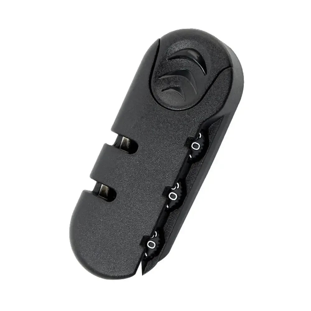 serrure noire à chaîne, accessoires pour sacs, serrures fixes, serrures pour bagages et valises, serrures à code, cadenas à combinaison.