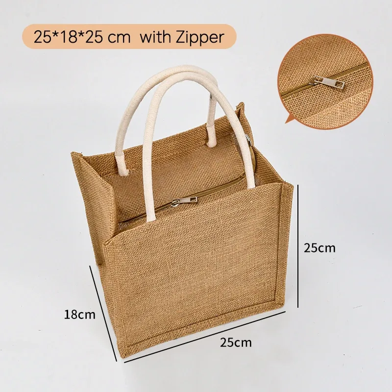 lot de 100 sacs fourre-tout en toile de jute personnalisés, sacs d'épicerie, sacs de plage, sacs cadeaux de mariage et d'anniversaire, sacs laminés avec logo, vente en gros