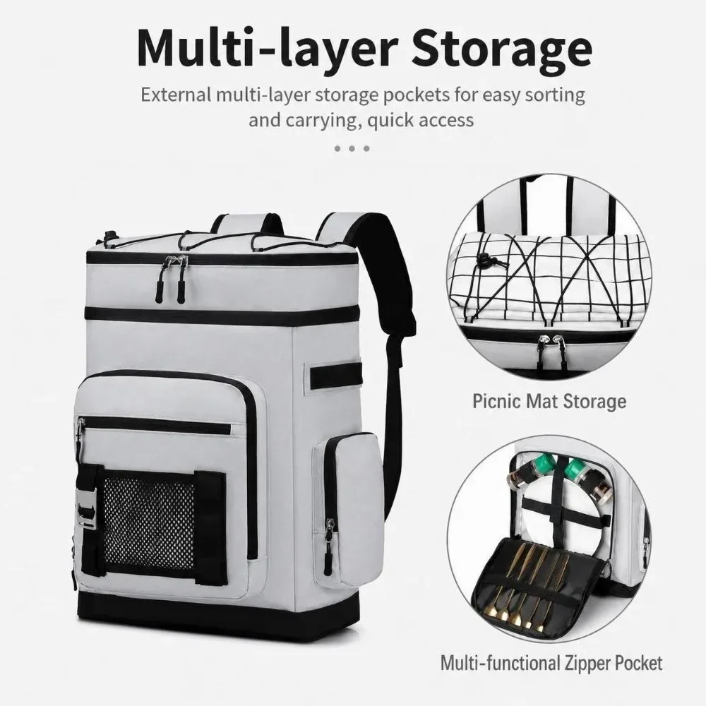 Nouveau sac à dos isotherme imperméable, étanche, grande capacité, sac isotherme de haute qualité pour l'extérieur