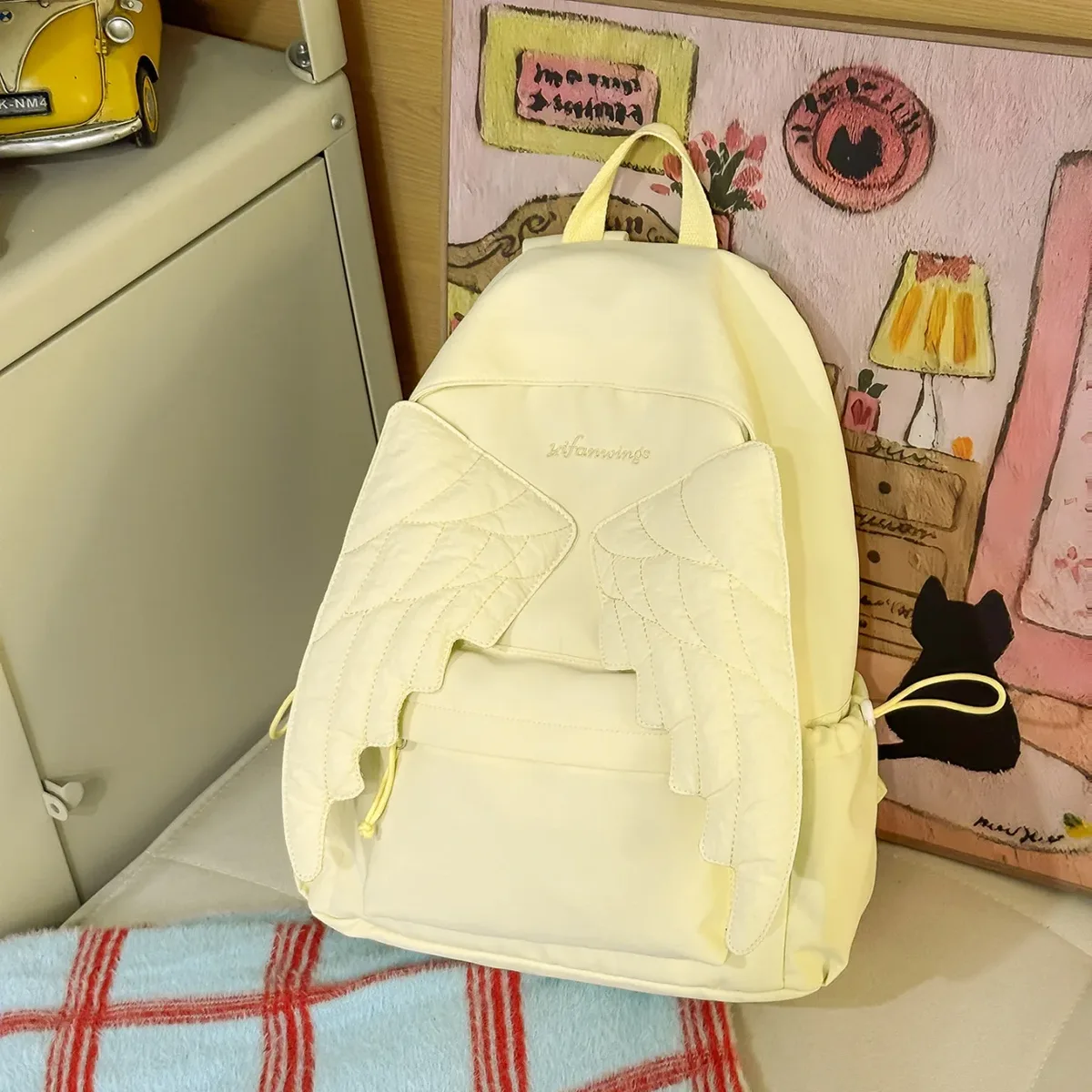 sac à dos de dessin animé tendance pour filles, taille moyenne, léger, avec design ergonomique pour l'école primaire, le collège et le lycée