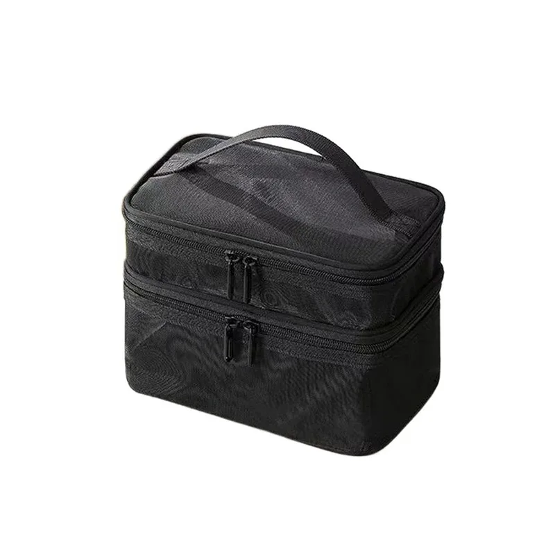 pochette cosmétique portable en maille, grande capacité, organiseur de toilette, sac de rangement multifonctionnel pour maquillage de voyage