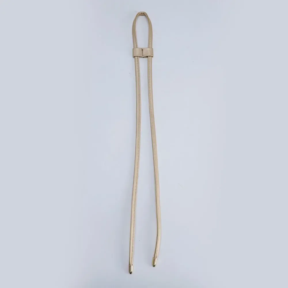 1 pièces en cuir pu cordon de serrage tirer chaîne détachable seau sac sangle toboggan chaîne gardien cordon sac à dos accessoires