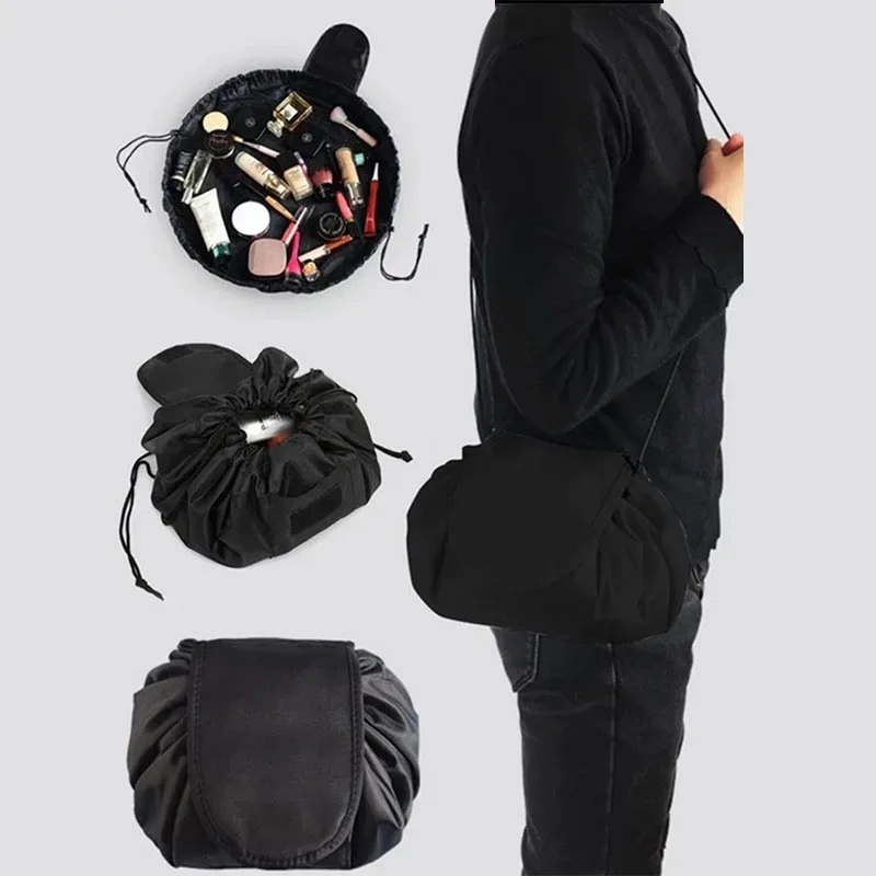 trousse de maquillage femme haute capacité cordon cosmétique rouge à lèvres sac de rangement organisateur portable multifonction voyage sac de lavage sac à main