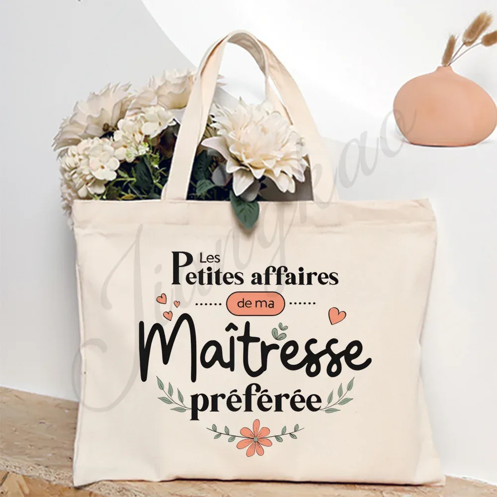 sac fourre-tout imprimé « maitresse maitre en vacances, ne pas déranger », sacs à bandoulière de voyage, cadeau de remerciement pour les enseignants diplômés