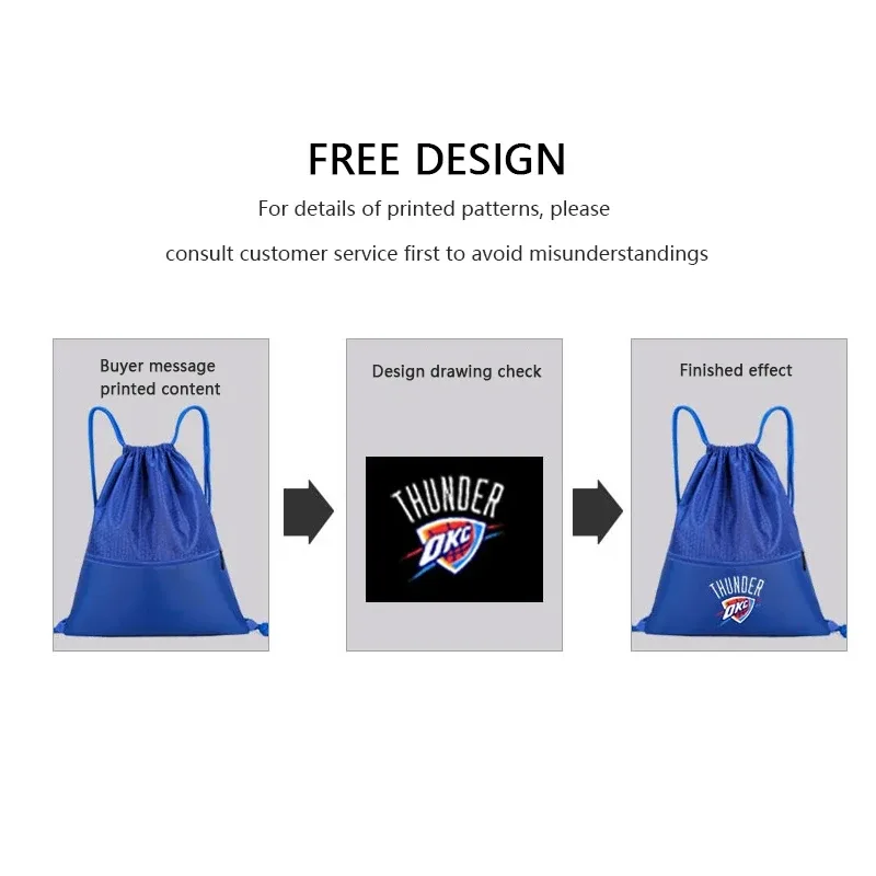sac de rangement de basket-ball personnalisé avec logo imprimé sr, sac de football avec cordon de serrage, sports de course
