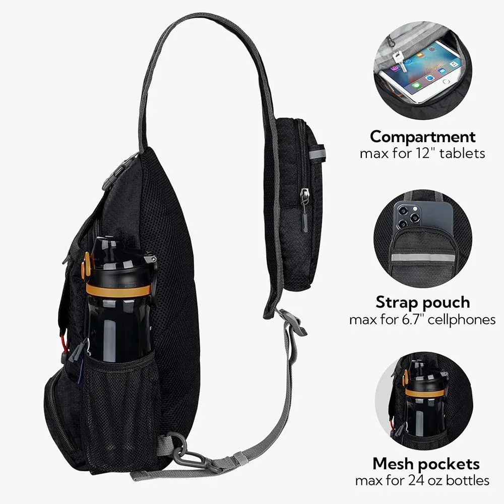 erüerfly-sac de poitrine initié, petit sac à bandoulière, sac à bandoulière, sac à dos de cyclisme pliable pour la randonnée, le voyage