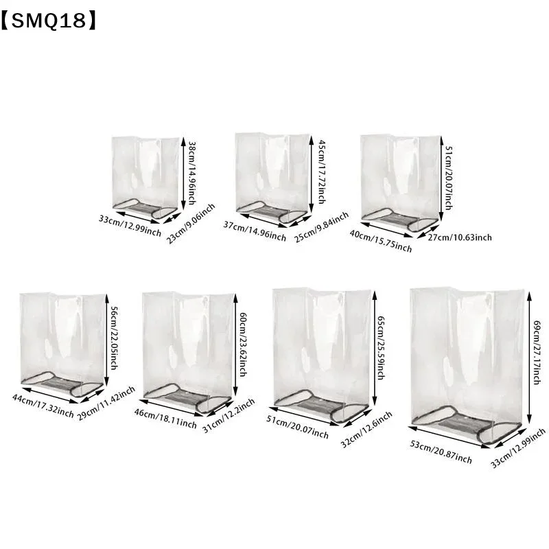 housse valise protection nylon transparente rose pâle bandes noires roulettes poignée amovible universelle voyage