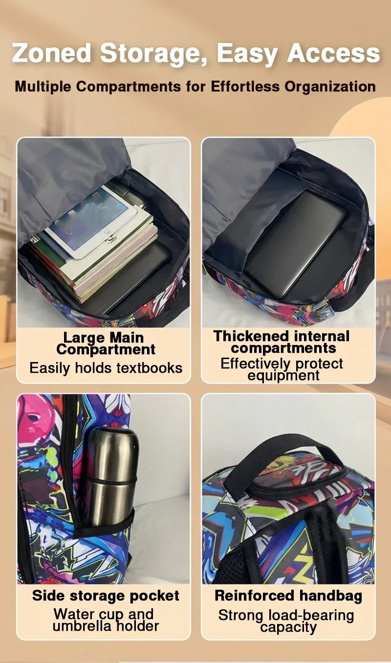 sac à dos de style hip-hop pour hommes avec motifs peints au pistolet, un nouveau sac à dos imprimé léger et tendance avec motif à carreaux, également un sac de transport extérieur à la mode, un sac de voyage de grande capacité, un sac à dos de rangement multifonctionnel, avec bretelles réglables, adapté aux adolescents, pour la rentrée scolaire, le meilleur cadeau pour la saint-valentin, un cadeau pour les amis ou à offrir, un cadeau pour hommes, un cadeau intéressant.