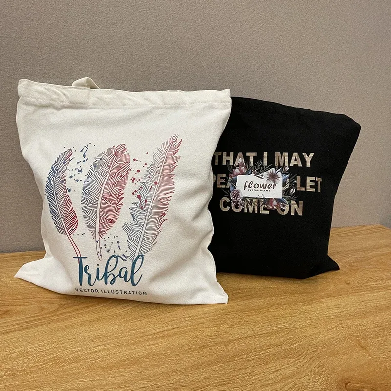 nouvel an cadeau homme sac fourre-tout femme joyeux noël femmes sac à provisions sac de cours sacs à main sacs en tissu eco shopper toile dame