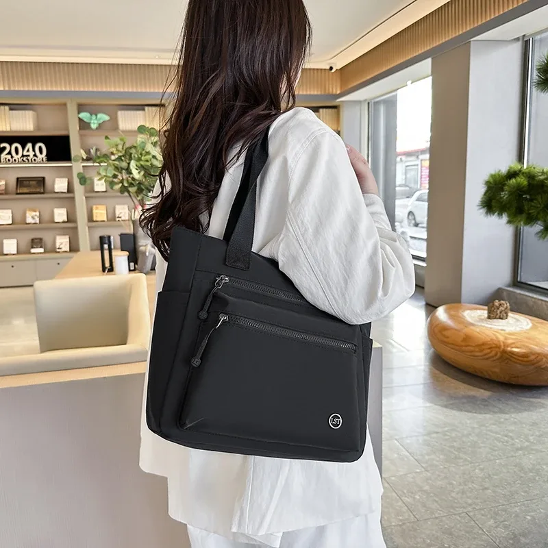 sac fourre-tout pour femme, grande capacité, toile imperméable, sac à main écologique, pour le travail, l'école, les voyages, les courses, l'essentiel quotidien