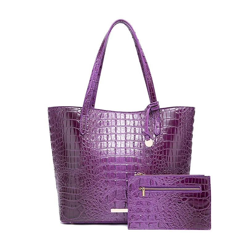 ensemble de sacs fourre-tout à texture gaufrée pour femmes, grand sac de transport avec pochette zippée amovible, sac à main à bandoulière multi-compartiments pour le camping, la plage, les pique-niques et les sorties d'une journée