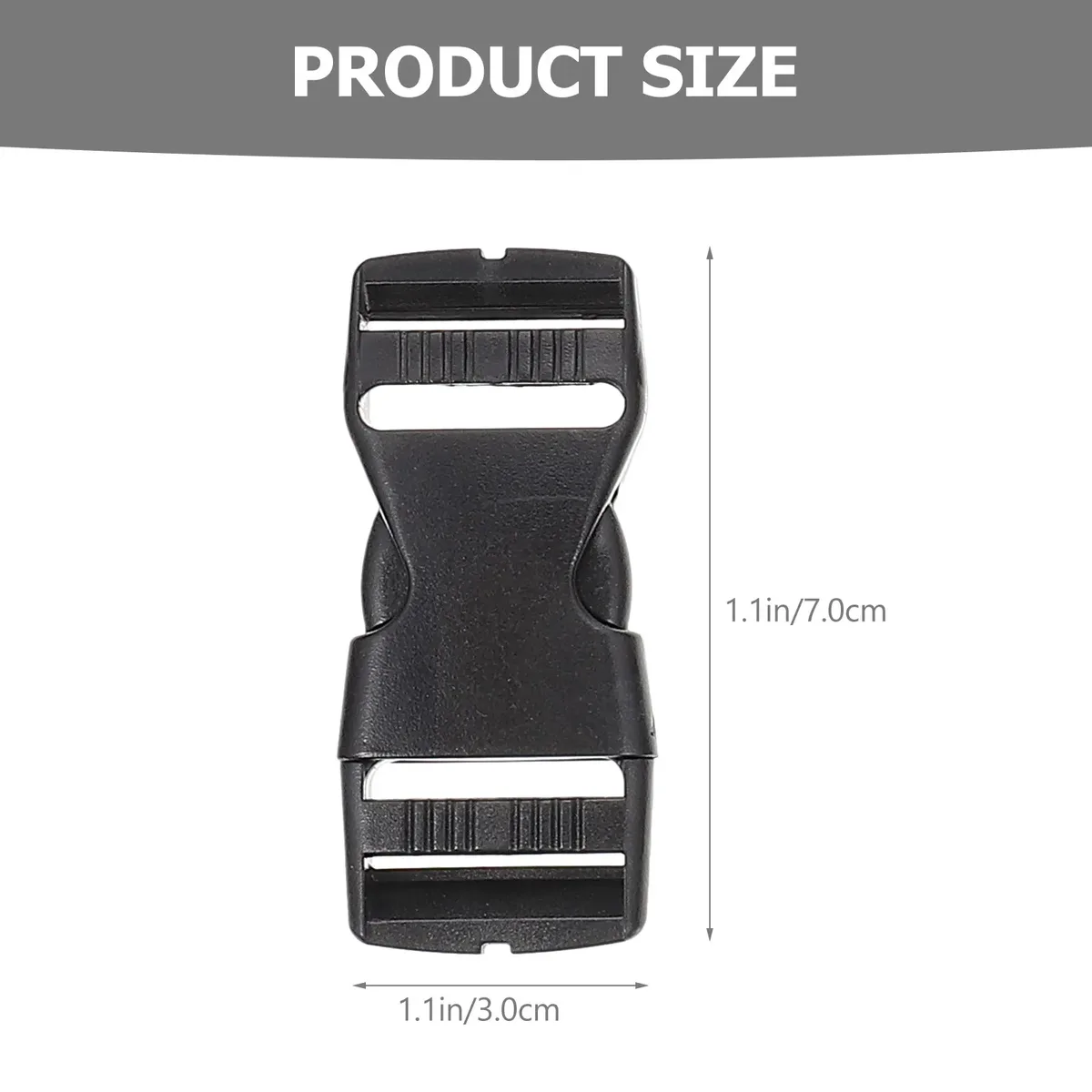 ceinture accessoires boucles rapides clips sangles nylon plastique noir organisation voyage sac dos remplacement travail