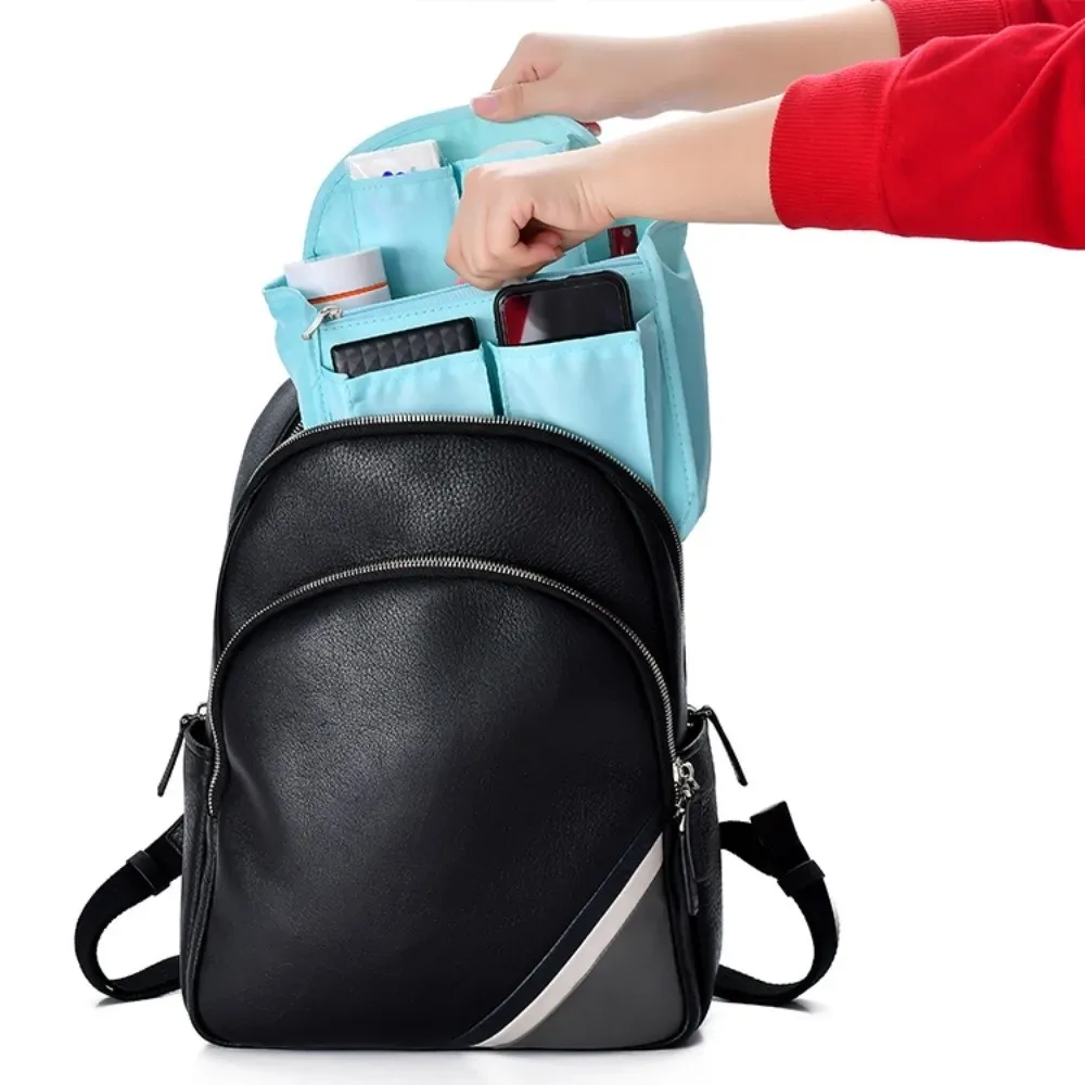 Sac de rangement multi-poches pour sac à dos, doublure intérieure multifonctionnelle, sac de rangement pour articles de voyage, grande capacité
