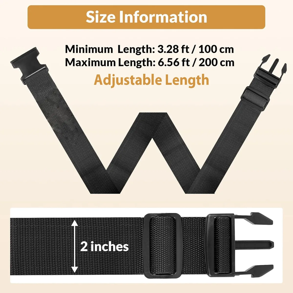 sangle de bagage pour valises, 2 pièces, ceinture d'emballage, ceintures de voyage facilement identifiées, accessoires de sac