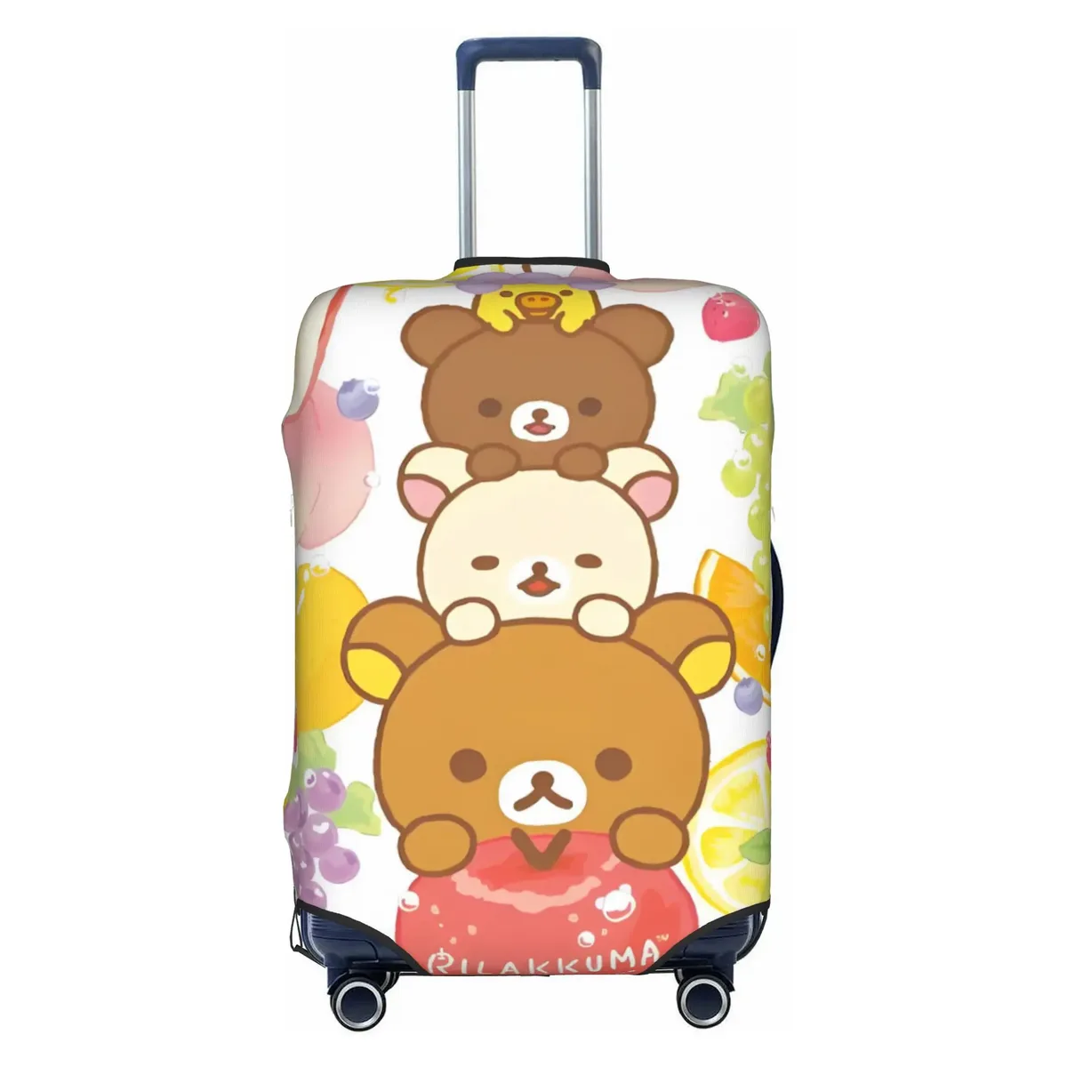 housse de bagage de voyage personnalisée r-rilakkumas, housse de protection élastique pour valise à motif de dessin animé, convient aux valises de 18 à 32 pouces